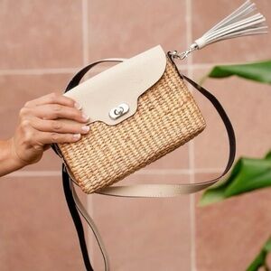 Sea & Grass Ella Crossbody Bag Ivory/Natural